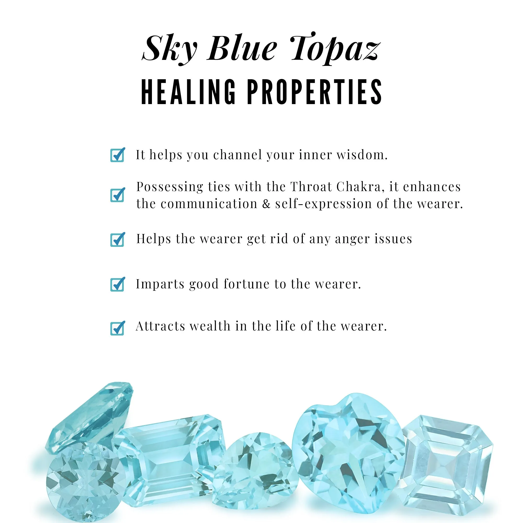 1.25 CT Vintage Inspired Sky Blue Topaz Teardrop Ring Set with Diamond