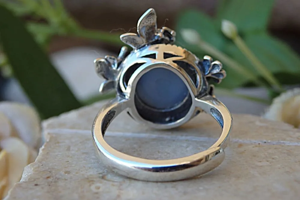 Druzy agate ring