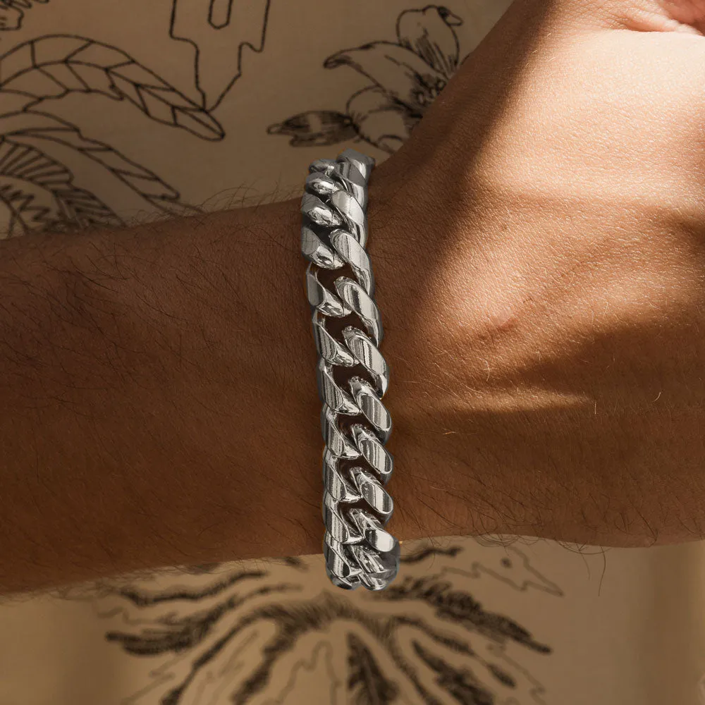 Silver Cuban Link Bracelet